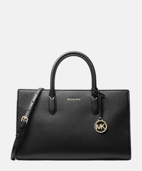 Scarlett medium pebbled leather satchel