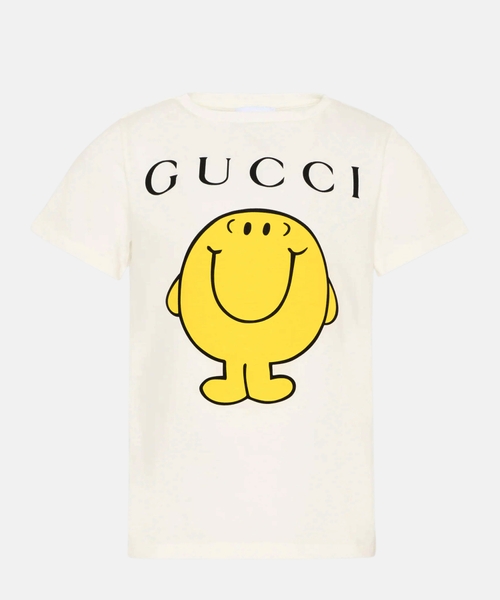 26SS✨グッチ GUCCI ミスターハッピーコラボ Tシャツ 半袖カットソー T-shirt with Mr. Happy | Emporium