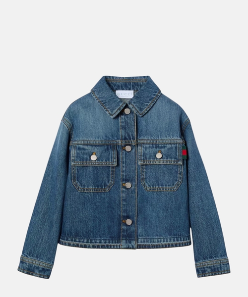 Bleached denim jacket