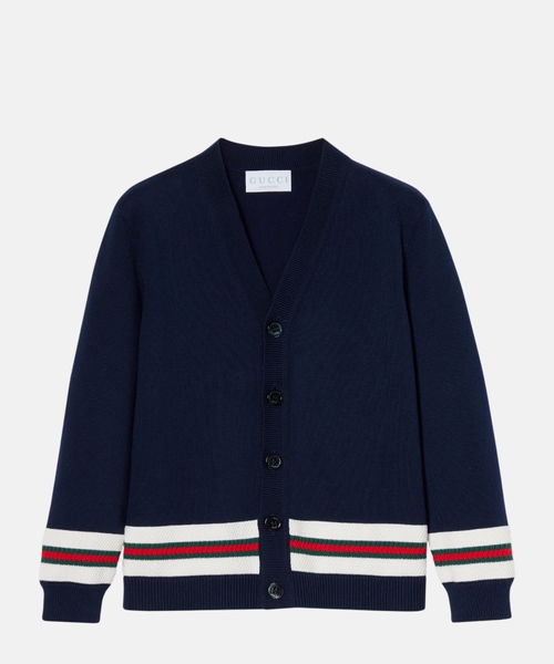 Cotton cardigan with Web