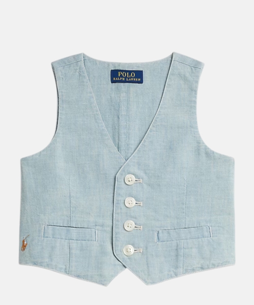 Indigo Chambray vest