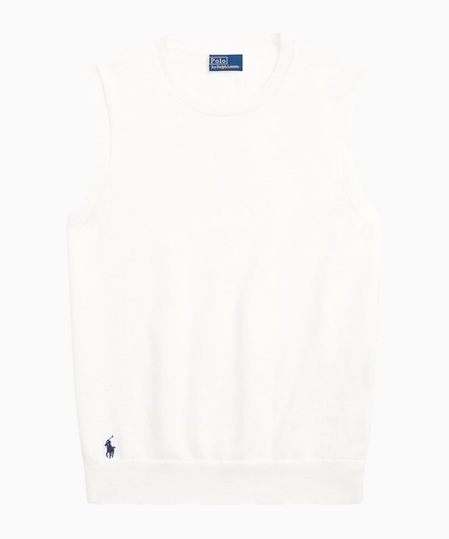 Sleeveless crewneck top