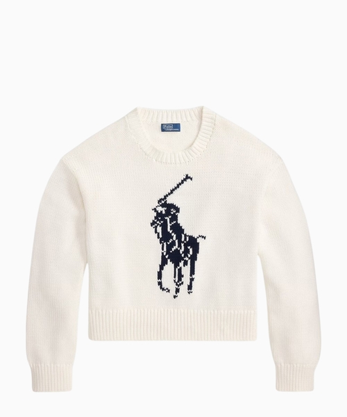 Big Pony cotton crewneck jumper