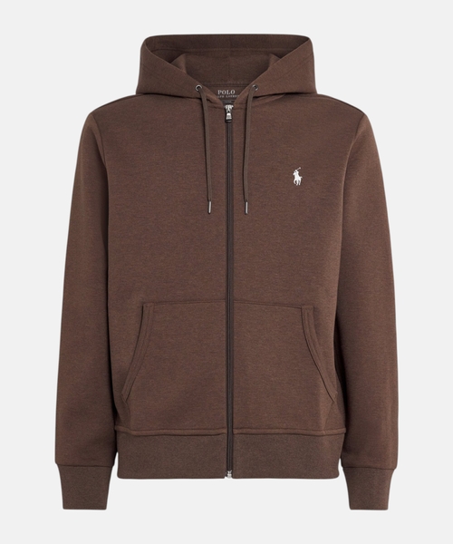 Double-knit full-zip hoodie