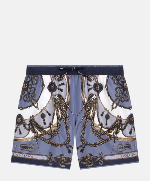 Print swim shorts