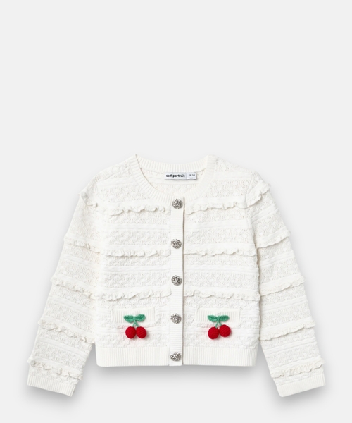 Cherry motif cardigan