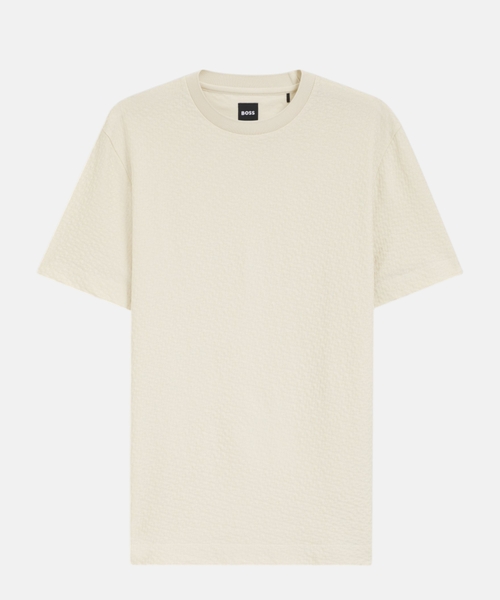 Monoqram jakkardlı T-shirt