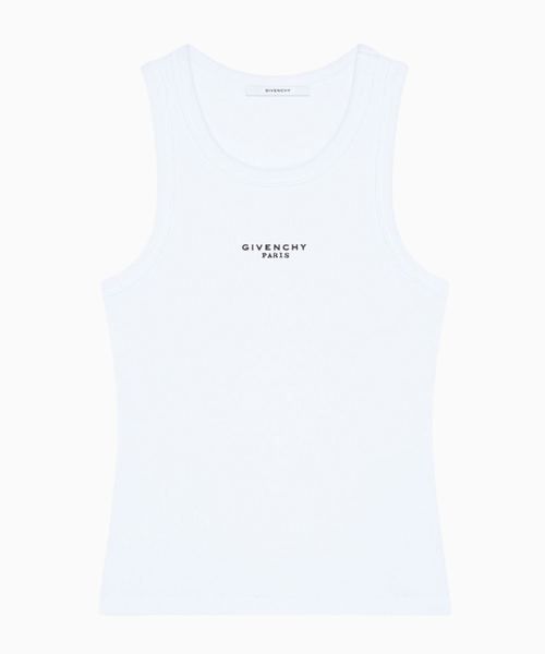Givenchy Paris printli dar biçimli pambıq top