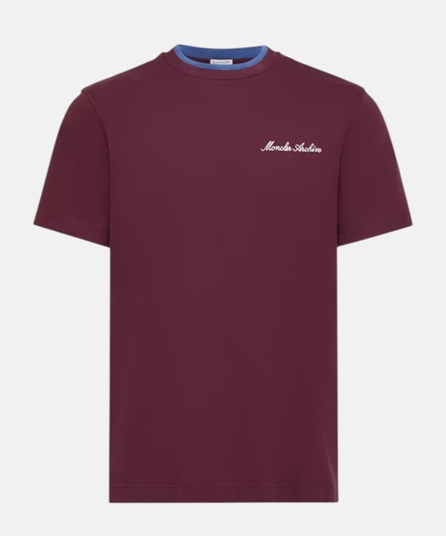 Loqo naxışlı pambıq T-shirt