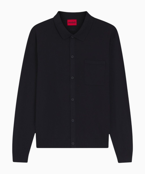Regular-fit cardigan with ribbed trims