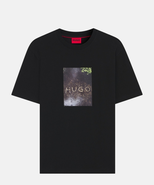 Appliqué-print T-shirt in cotton jersey