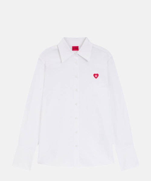 Рубашка свободного кроя из оксфордского хлопка