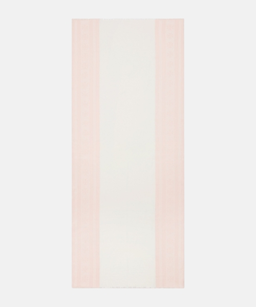 Logo stripe oblong scarf