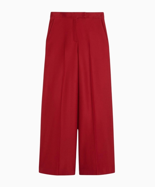 Cotton gabardine jersey trousers