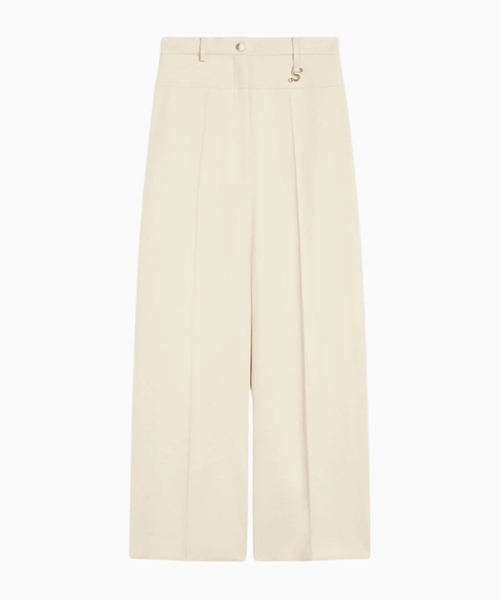 Oversized gabardine trousers