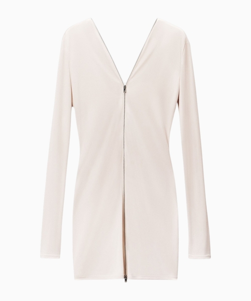 Zip-up mini dress