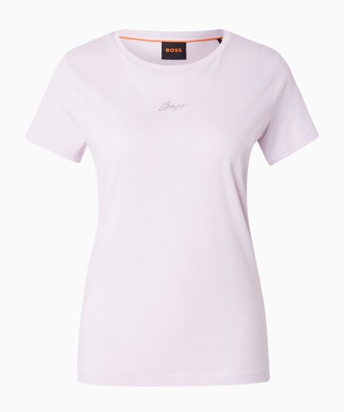 Slim-fit T-shirt in cotton with embroidered logo