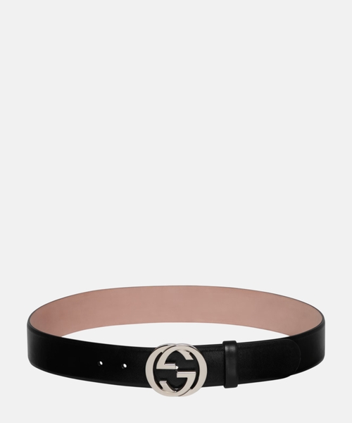 Belt with Interlocking G buckle