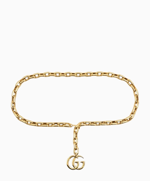 GG pendant chain belt
