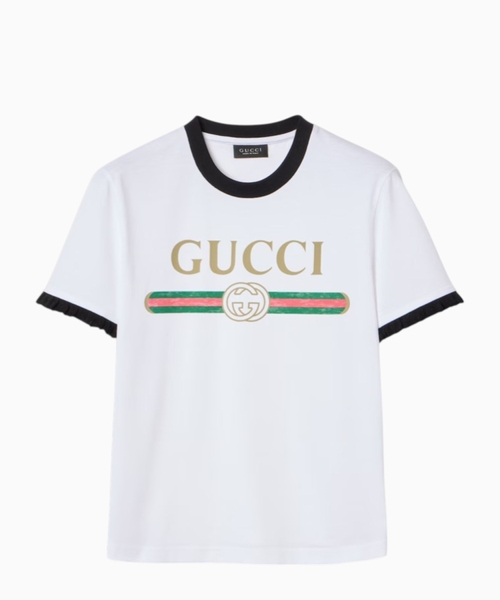 Printli pambıq cersi T-shirt