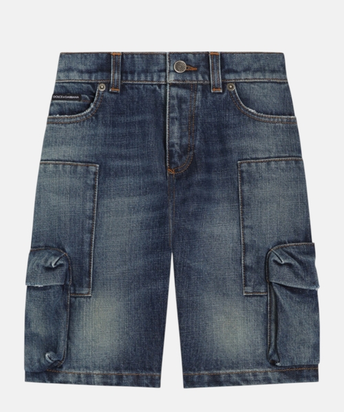 Denim bermuda shorts