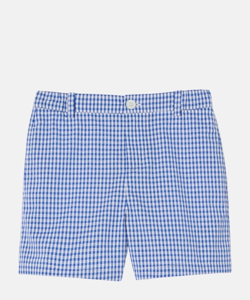 Gingham cotton shorts