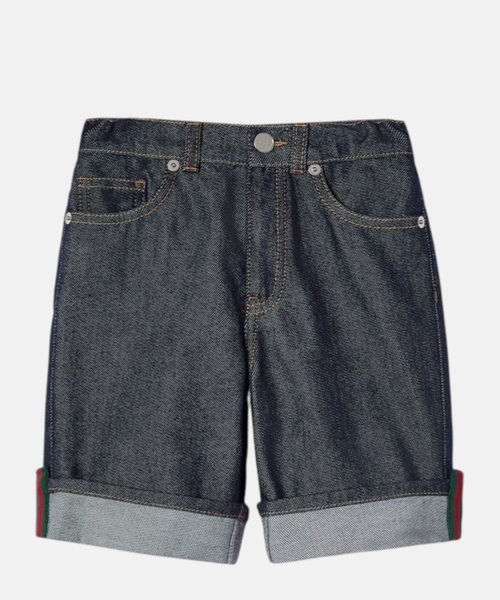 Denim shorts with Web