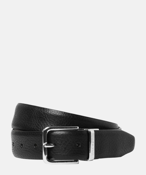 Reversible pebble leather belt
