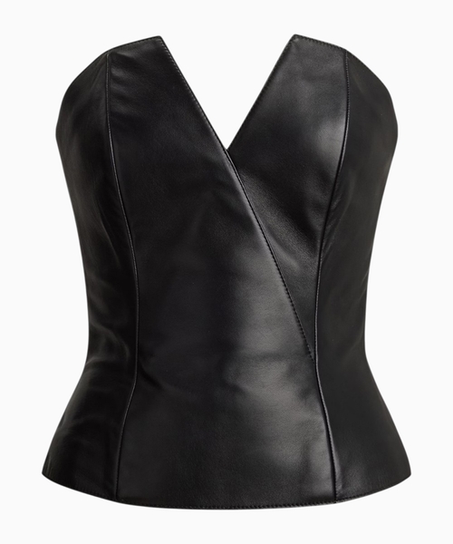 Harling lambskin bustier