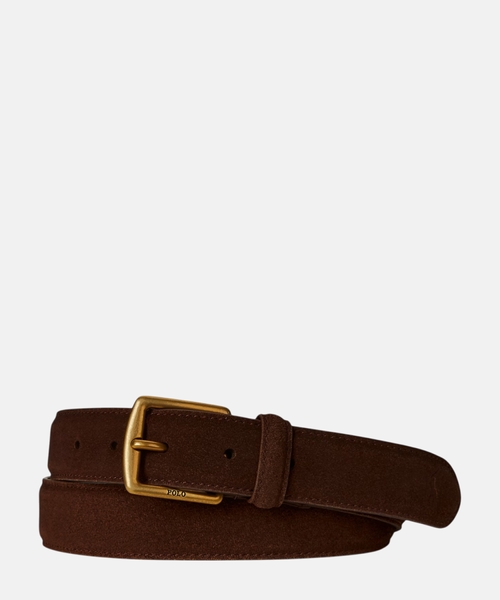 Suede dress belt