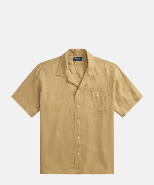 Classic fit linen shirt