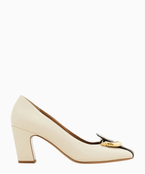 Gancini block heel pump