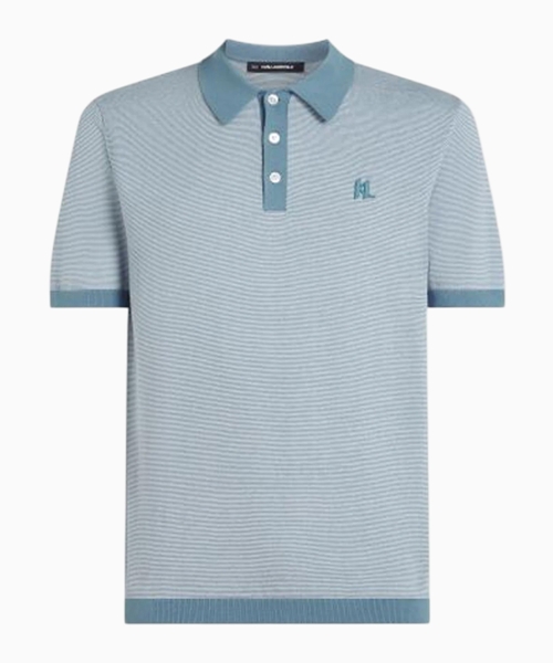 Striped polo shirt