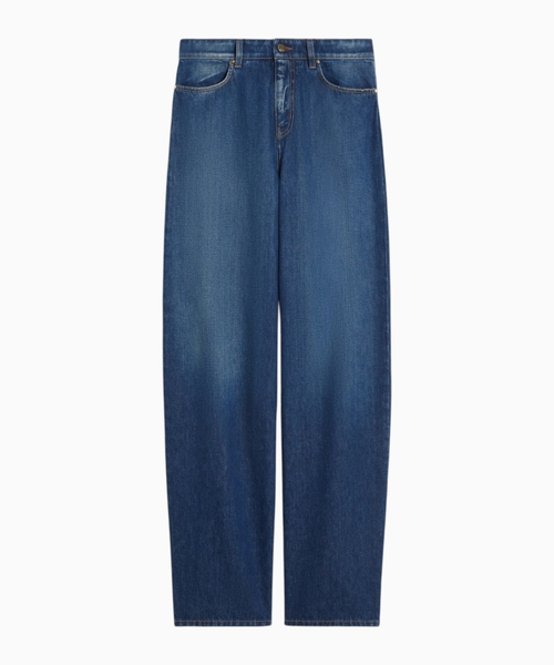 Bol biçimli denim şalvar