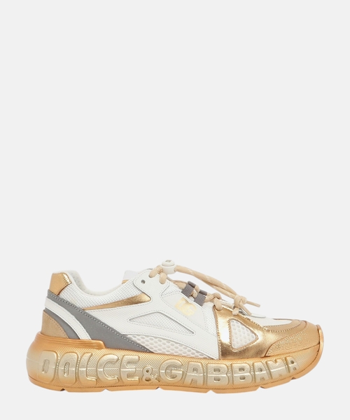 Logo sneakers in leather
