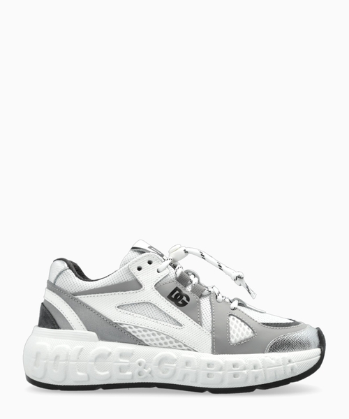 Nylon and mesh sneakers