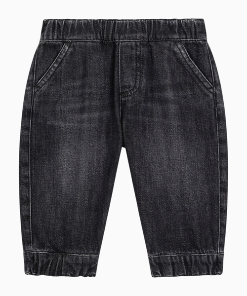 Denim pants with logo