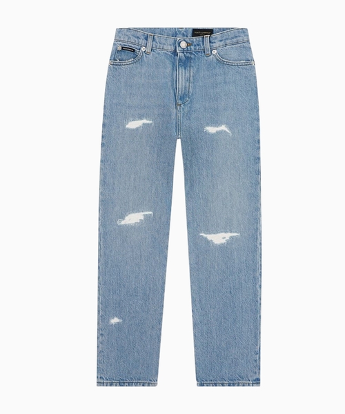 Jeans with cutout detail