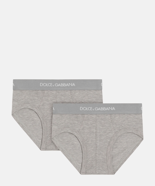 Jersey briefs two-pack with branded elastic