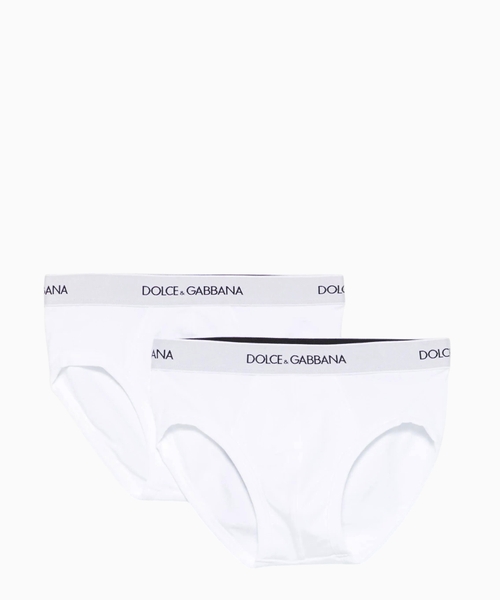 Jersey briefs two-pack with branded elastic