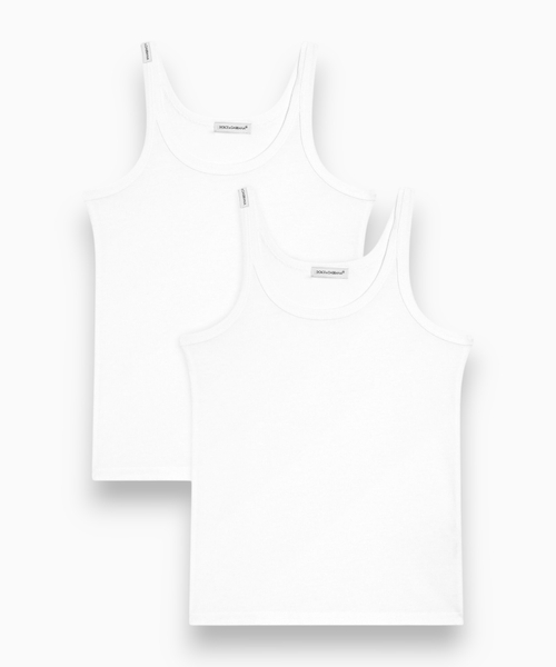 Short-sleeved jersey top two-pack