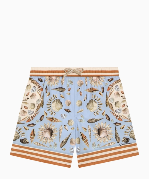 Print canvas shorts