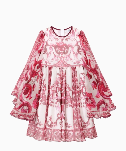 Majolica-print dress