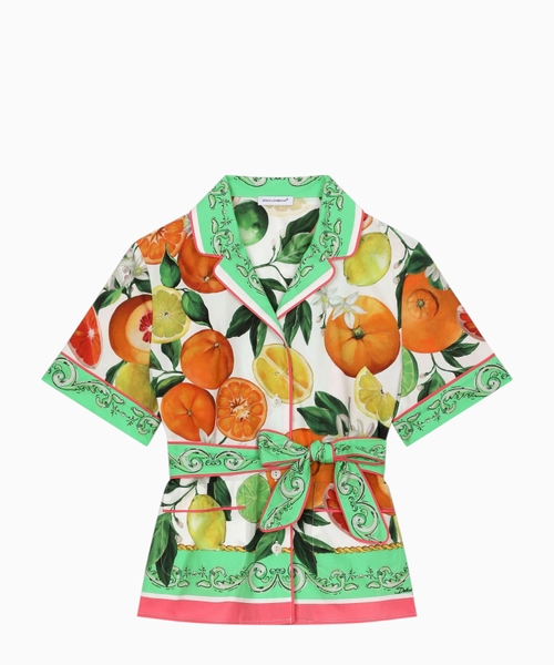 Print cotton shirt