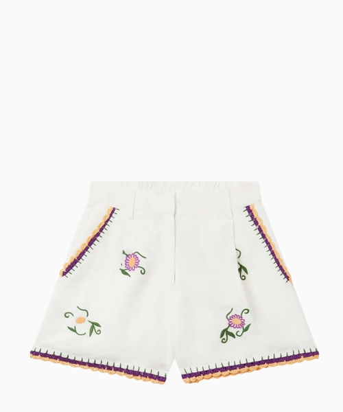 Embroidered shorts