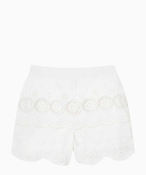 Cotton poplin shorts