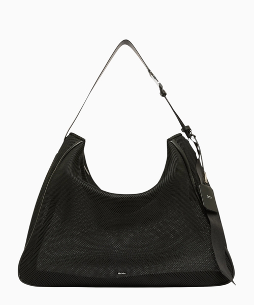 Extra-large handbag in technical mesh