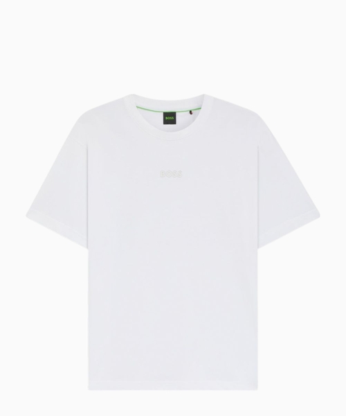 Cotton-jersey T-shirt with logo detail