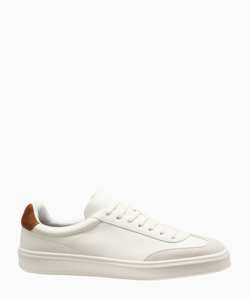 BECKHAM x BOSS leather trainers with suede trims