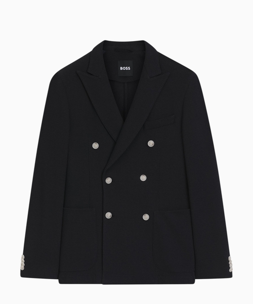 Slim-fit blazer in a cotton blend